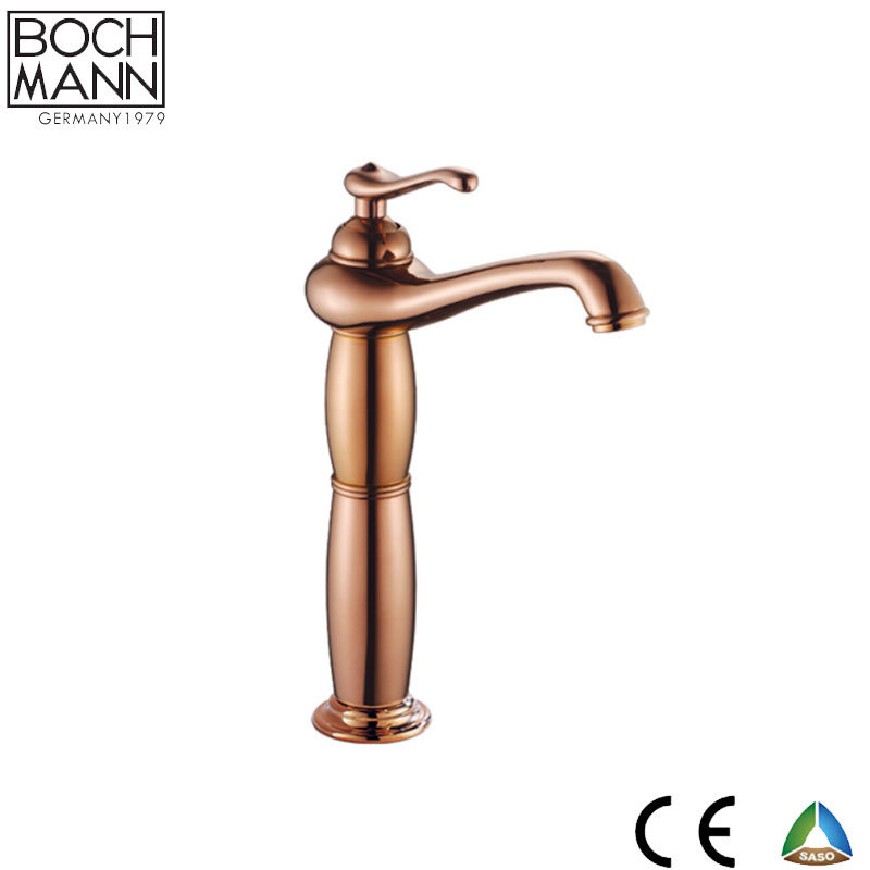 Bochmann Chaoke Traditional Gold Rose Gold Bathroom Basin Water Faucet for Middle East Market