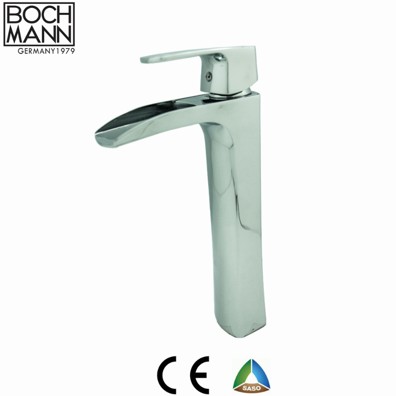 Waterfall Sanitary Ware Factory Chrome Bathroom Basin Water Taps Faucet