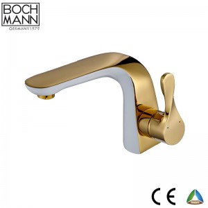 golen and white color brass basin water  Faucet