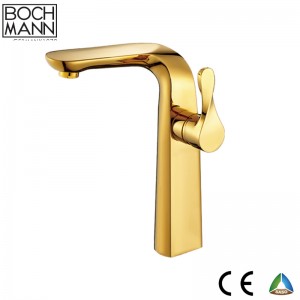 golen color brass  bathroom top counter basin Faucet