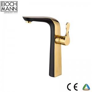 golen and black color brass bath shower Faucet