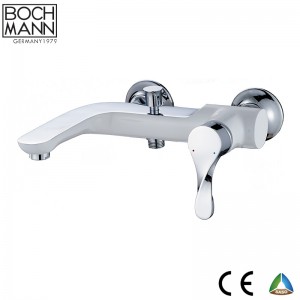 chrome and white color brass  bathroom basin Faucet