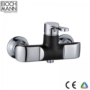 morden design chrome and black color brass bath Faucet