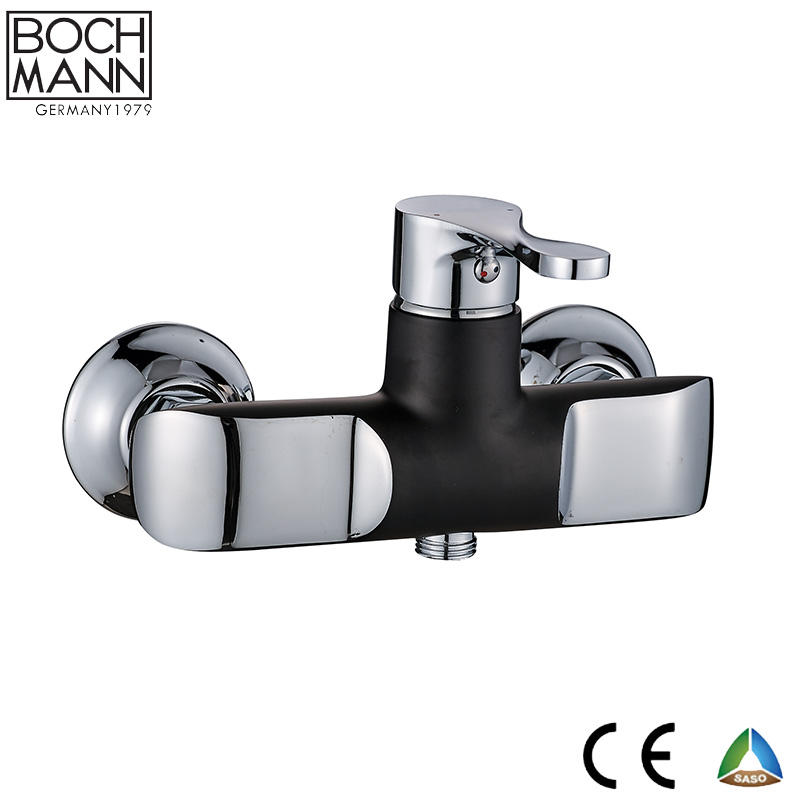 morden design chrome and black color brass bath Faucet Featured Image