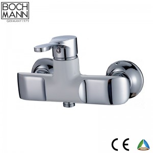 chrome and white color brass  bathroom shower Faucet