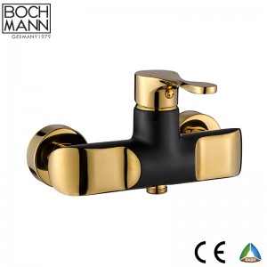 golen and black color brass bath shower Faucet