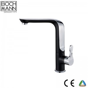 morden design chrome and black color brass bath Faucet