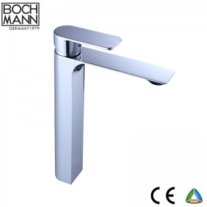 High Quality Chrome Plated Long Counter Basin Shower Sink Tap