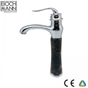 Economic High Bathroom Basin Mixer Faucet with Marble