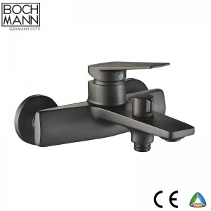 morden simple  design brass big size bath faucet matt black color