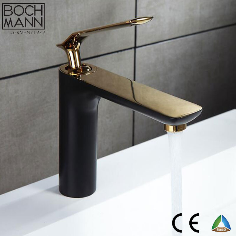 Chrome Plated Brass Round Body Sanitary Ware Bathroom Basin Tap