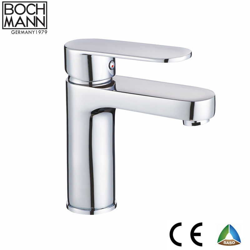 Morden Brass Material Zinc Handle Chrome Sanitary Ware Bath Basin Water Tap