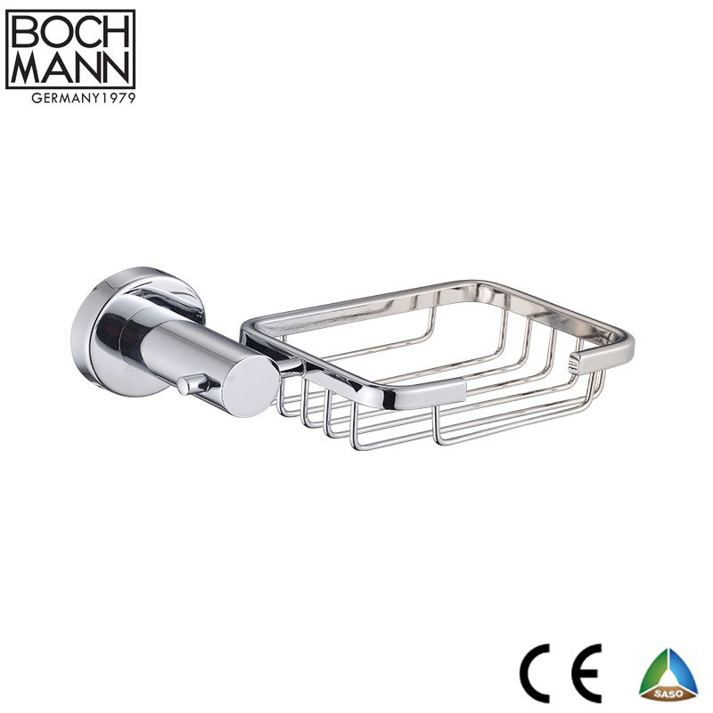 60cm Long Zinc Stainless Steel Single Towel Bar for Washing Room