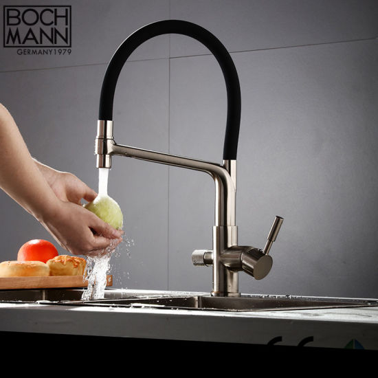 White Black Color Chrome Plated Brass Purified Water Function Sink Faucet Featured Image