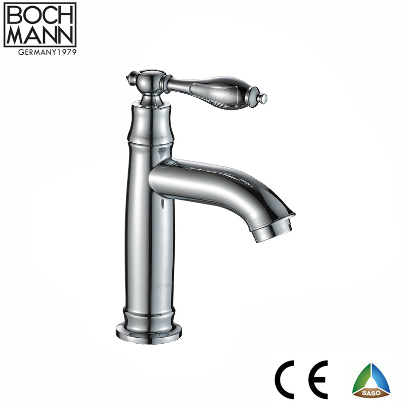 Cold Faucet and Chrome Bathroom Zinc Mixer