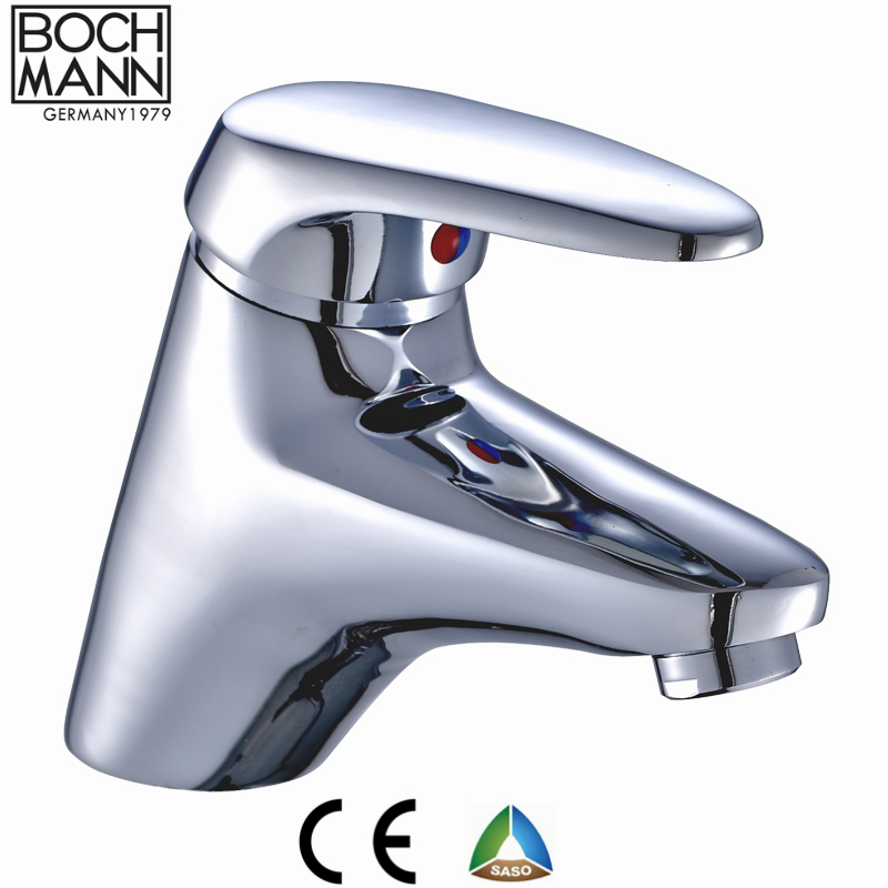 European Style Heavy Brass Short Bathroom Basin Hot &Cold Water Faucet Featured Image