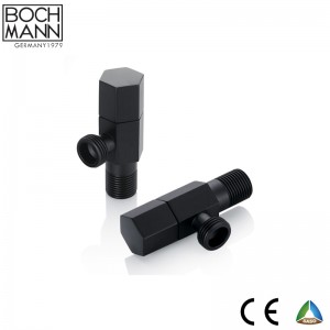 matt black color hot selling stainless steel angle valve