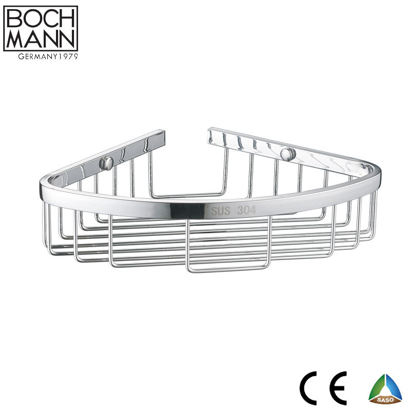 Bathroom Accessory SS304 Angle Basket Shelf