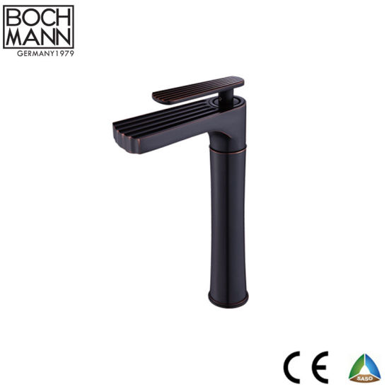 Single Handle Orb Color Short Brass Water Basin Tap Faucet for Bathroom with Ce Saber