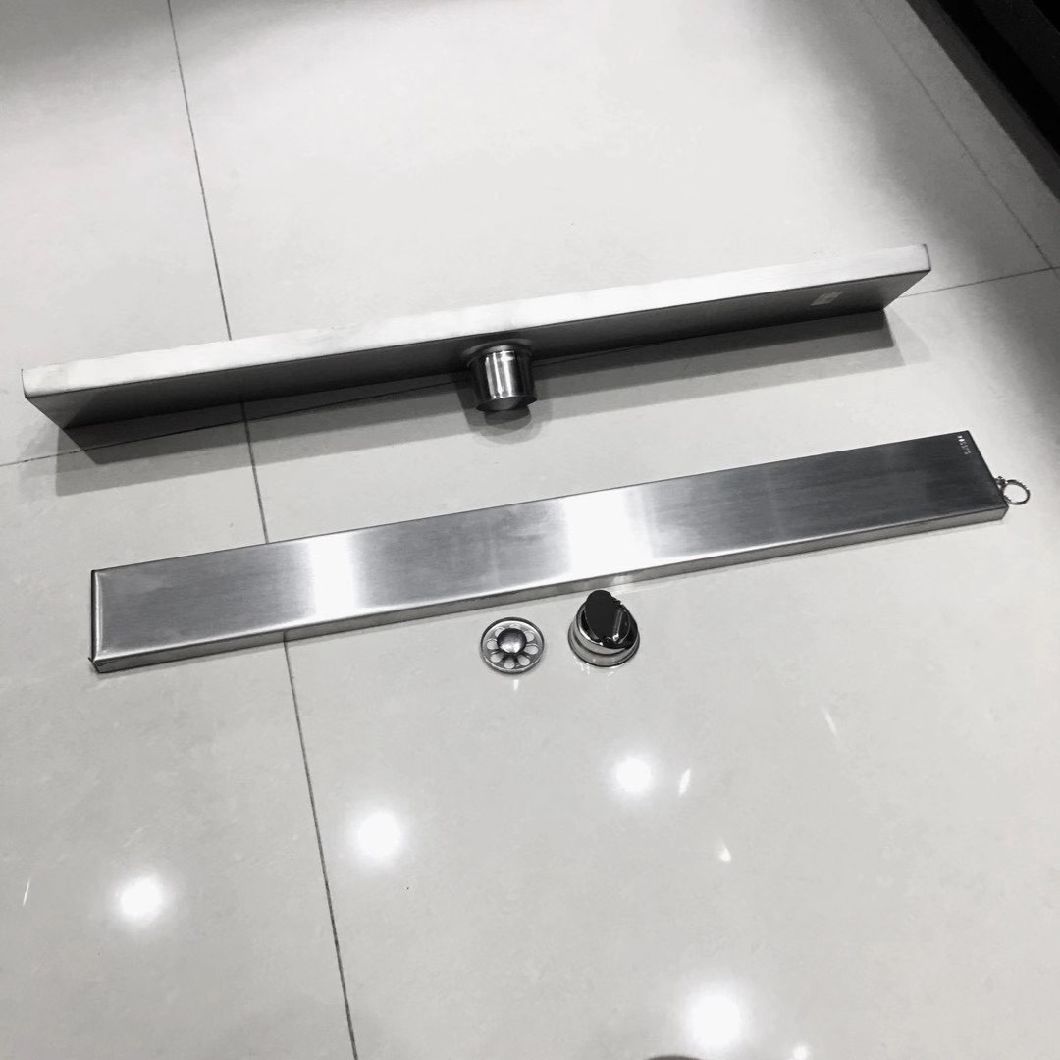 Bathroom Accessories Stainless Steel 304 Insert Concealled 6.8cm 10cm Wide Floor Drain