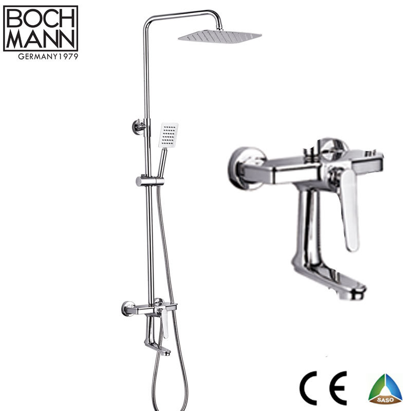 Big Size Solid Brass Bathroom Shower Set Faucet with ABS Shower Head
