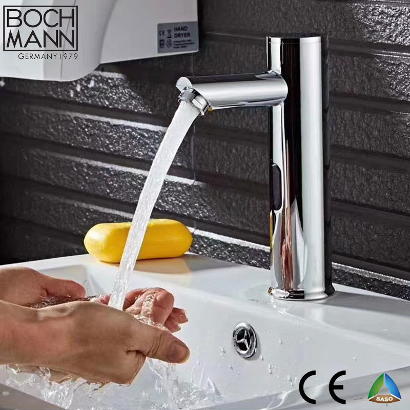 Cold and Hot Water Automatic Induction High Basin Faucet