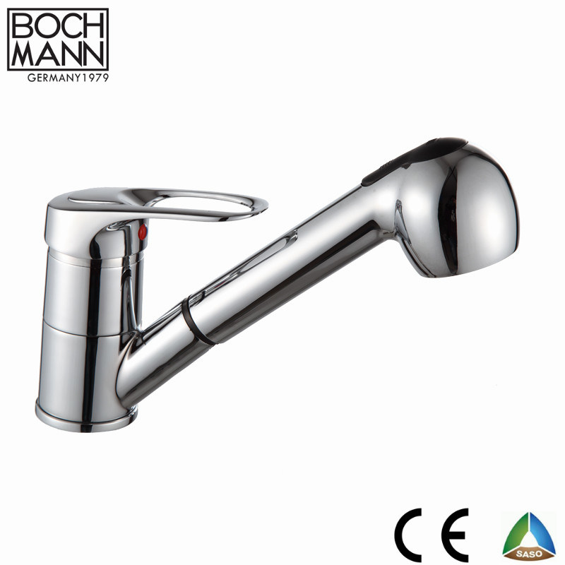 Europe Simple Long Spout Single Hole Sink Water Faucet with Ce