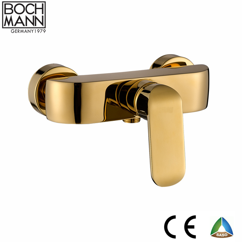 Morden Design Chrome and White Color Wall Mounted Brass Shower Mixer