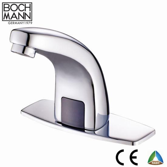 Inductive Sensor Water Tap with Handle Adjusting Hot and Cold Water Featured Image
