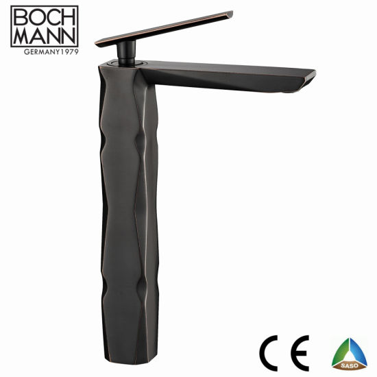 China High Level Luxury Design Orb Patent Long Spout High Body Faucet for Top Counter Basin