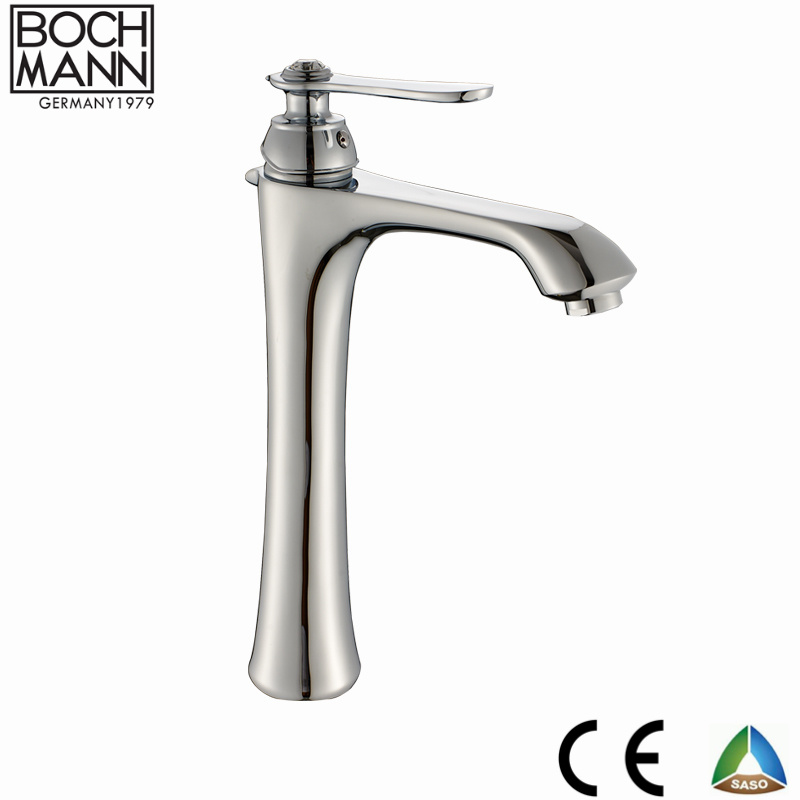 Traditional Design Chrome U Type Spout Brass Sink Water Mixer Ce Saso Saber
