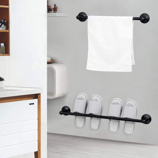 Black Color Washing Room Wall Mounted Accessories 5 PCS Set