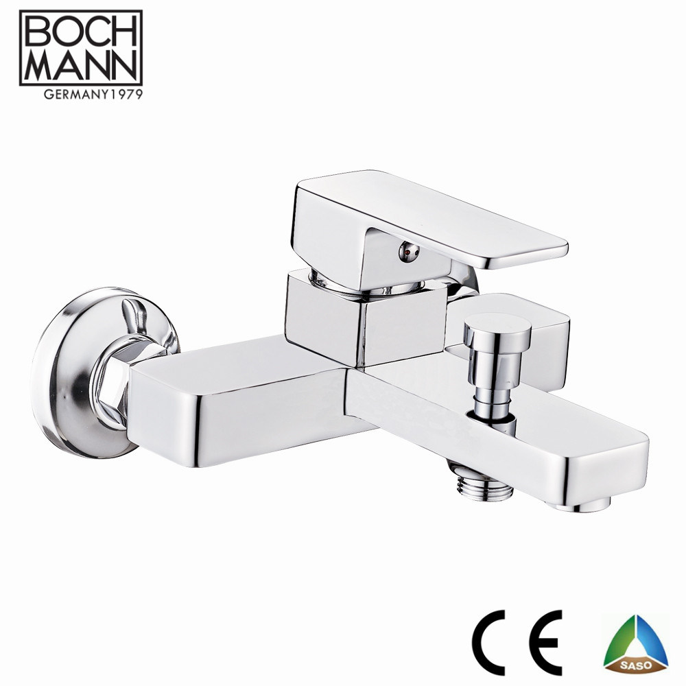 High Level Square Shape Heavy Weight Brass Shower Taps Faucet