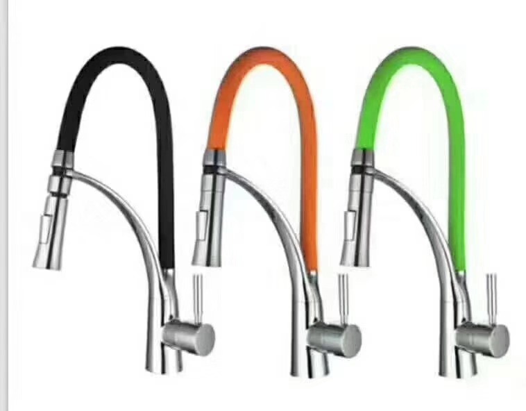 Kitchen Sink Water Faucet with Movable Colorful Spout