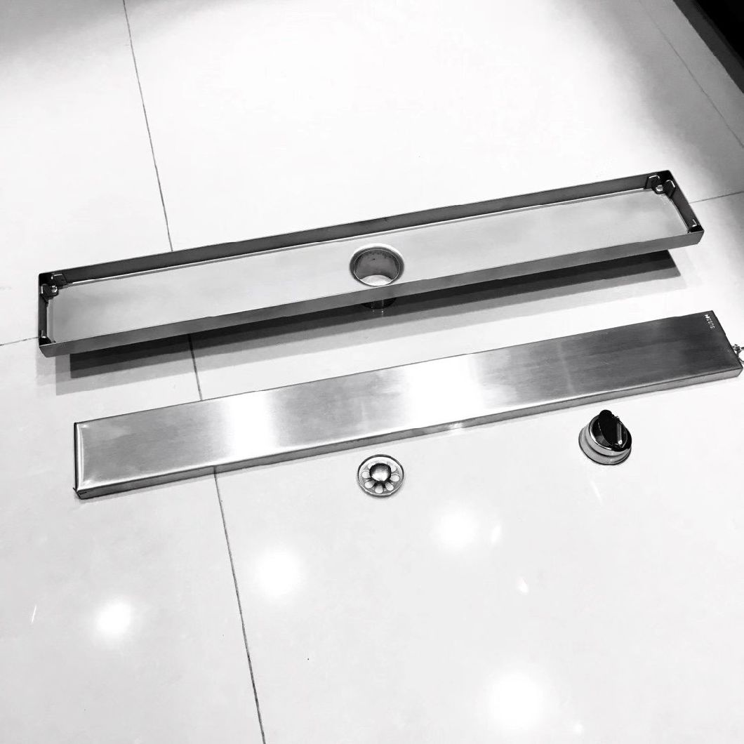 Bathroom Accessories Stainless Steel 304 Insert Concealled 6.8cm 10cm Wide Floor Drain