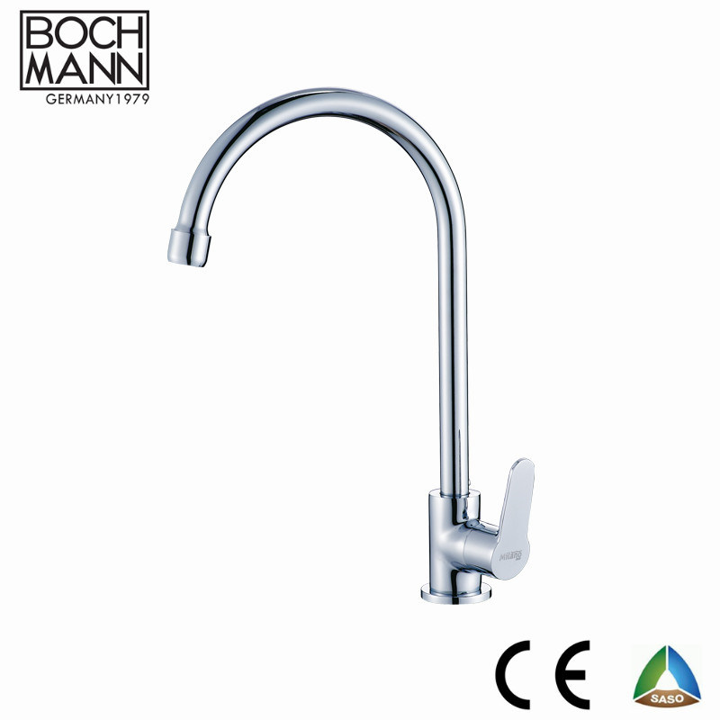 Wall Mounted Brass Cold Water Tap with 2 Water Outlet