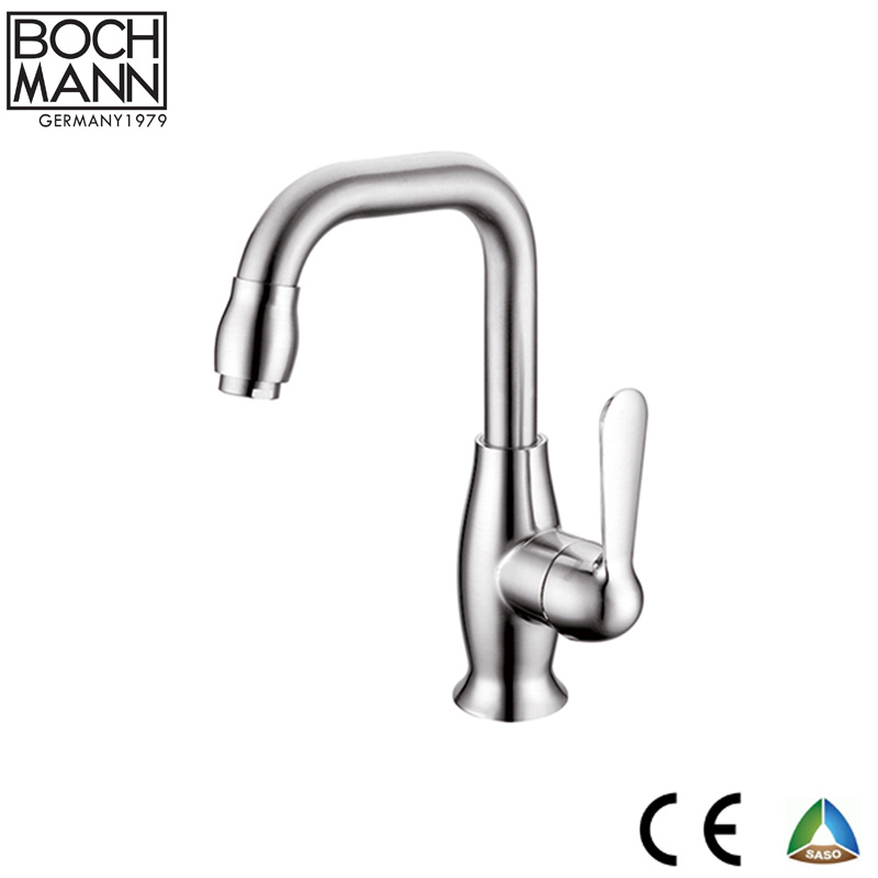 Art Design Brass Chrome Plated Washing Room Basin Water Tap