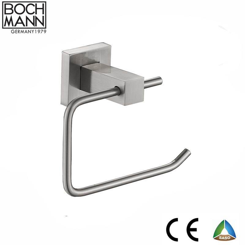 Brush Color Towel Ring and Zinc Square Bathroom Accessories