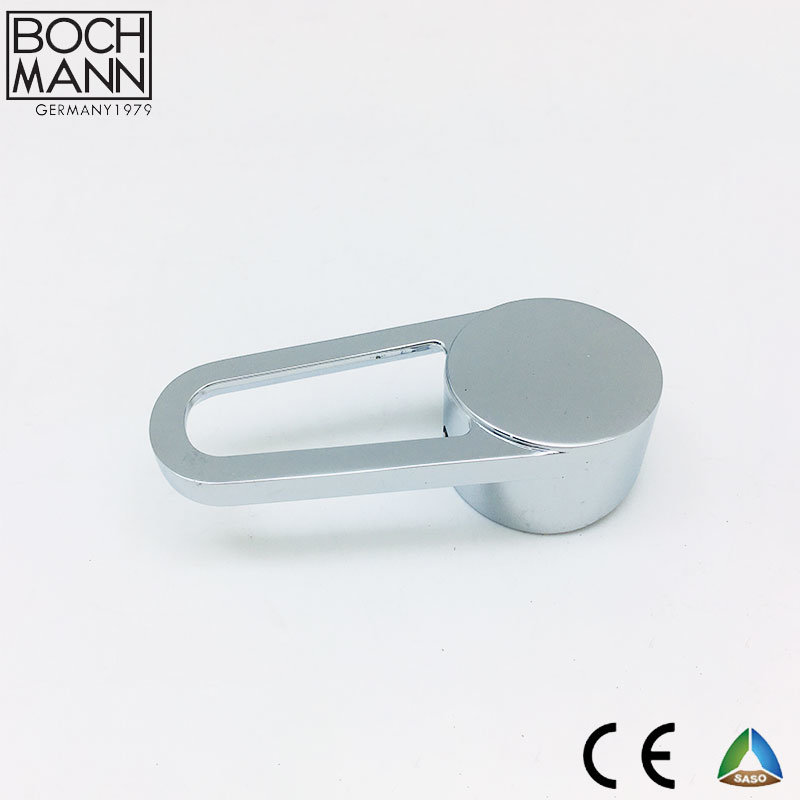 Chrome Plated Hollowed-out Zinc Basin Faucet Handles