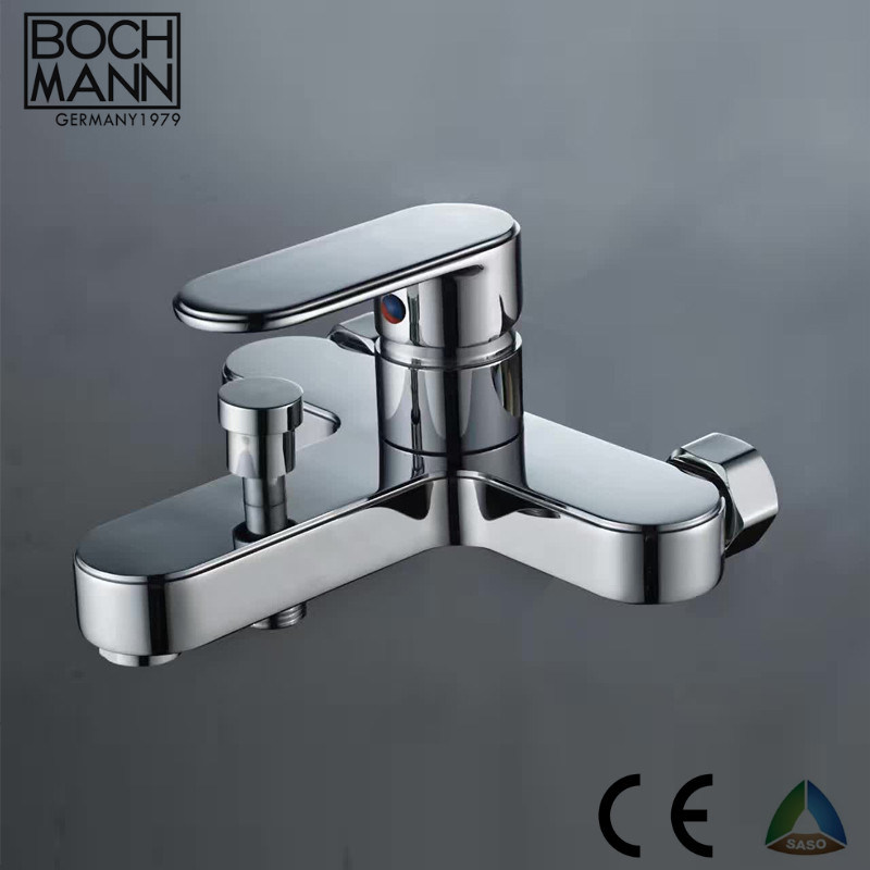 Morden European Brass Chrome Plated Wall Mounted Shower Taps