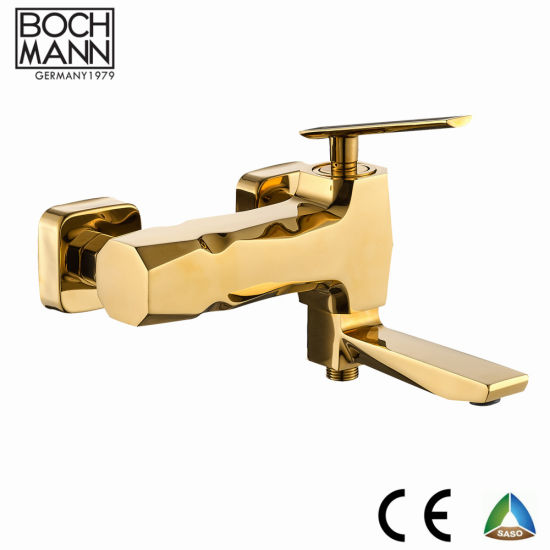 High Quality Luxury Traditional Design Gold Rose Gold Color Shower Bath Faucet Featured Image