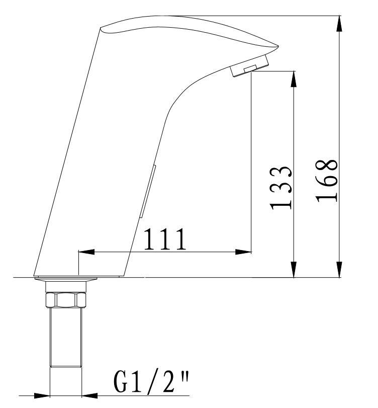 Cold and Hot Water Automatic Induction High Basin Faucet