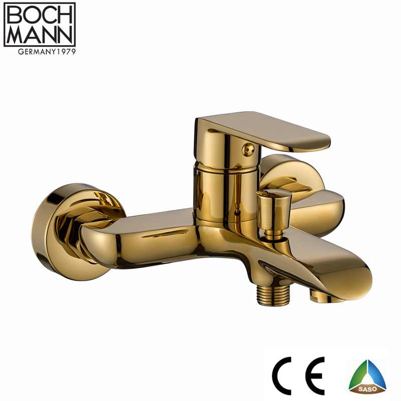 Morden Design Golden and White Color Bath Faucet