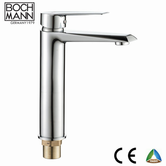 Chinese Sanitary Ware Factory Medium Size Long Spout Brass Body Lavatory Water Faucet