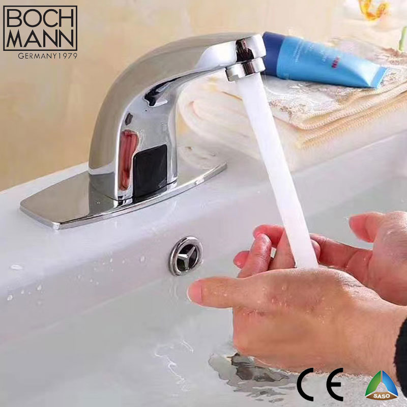 Inductive Sensor Water Tap with Handle Adjusting Hot and Cold Water