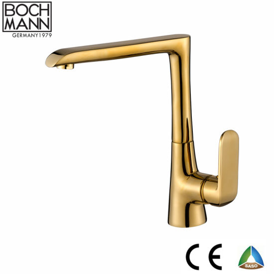 Luxury Best Seller Amazon Ebay Brass Golden Color Kitchen Sink Water Faucet
