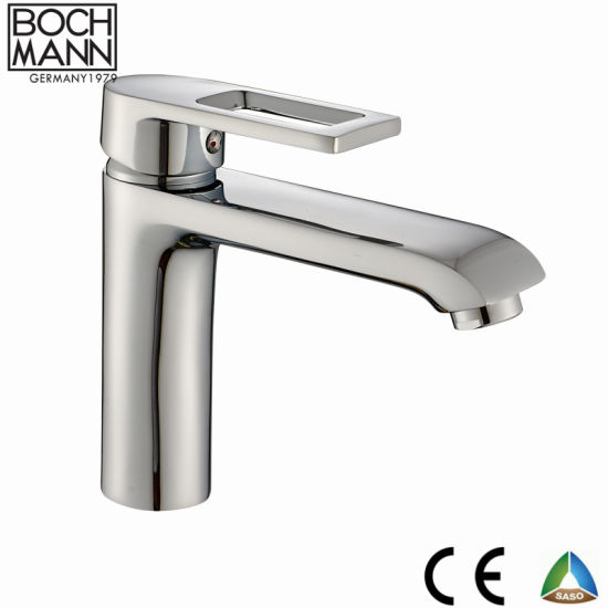 Morden Design Simple Chrome Plated Sink Water Faucet