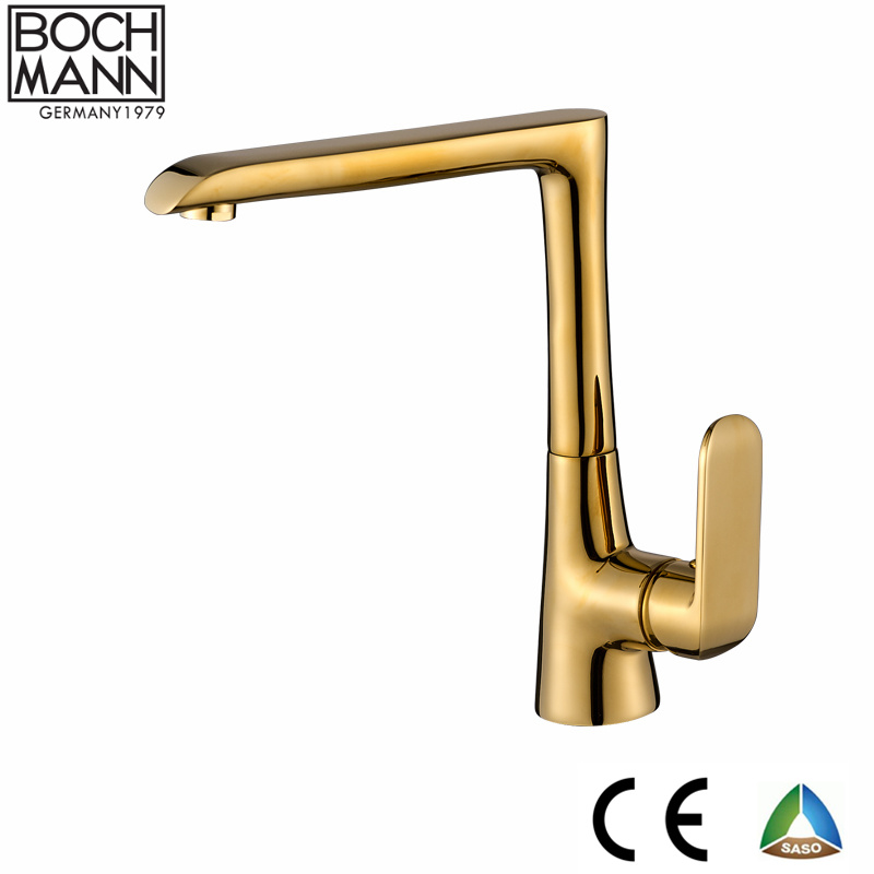 Hot Selling European Morden Style Chrome and White Color Brass Kitchen Sink Mixer