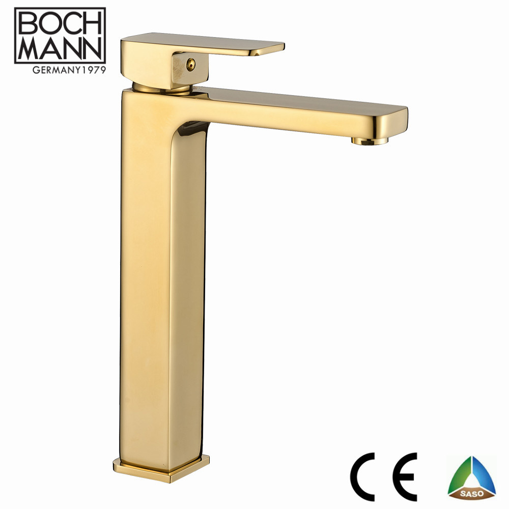 High Level Square Shape Heavy Weight Brass Shower Taps Faucet