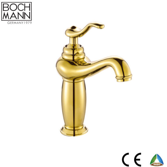 Bochmann Chaoke Traditional Gold Rose Gold Bathroom Basin Water Faucet for Middle East Market
